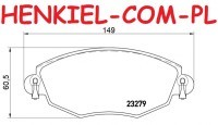 KLOCKI HAMULCOWE LUCAS TRW GDB1434 FORD MONDEO III  JAGUAR  X-TYPE  --- PRZÓD