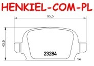 Tarcze hamulcowe pełne MIKODA 1644 + KLOCKI SAMKO 5SP998 - OPEL CORSA C (F08, F68) TIGRA TwinTop - OŚ TYLNA