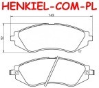 Tarcze hamulcowe wentylowane MIKODA 2703 + KLOCKI SAMKO 5SP682 - DAEWOO NUBIRA - OŚ PRZEDNIA