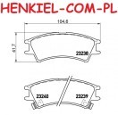 Tarcze hamulcowe pełne MIKODA 1126 + KLOCKI SAMKO 5SP695 - HYUNDAI ATOS (MX) - OŚ PRZEDNIA