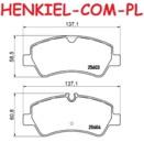 Klocki hamulcowe BOSCH 0986494796 - FORD TOURNEO CUSTOM V362 Bus (F3) TRANSIT CUSTOM V362 (F3, FY, FZ) TRANSIT V363 (FAD, FBD, FCD, FDD, FED, FFD) - OŚ TYLNA