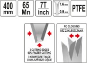 PIŁA PŁATNICA DO DREWNA Z POWŁOKĄ TEFLONOWĄ PTFE 400mm YATO YT-31091