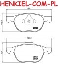 Tarcze hamulcowe wentylowane MIKODA 0749 + KLOCKI CERAMICZNE QUARO QP2248C - FORD FOCUS III C-MAX II VOLVO V40 hatchback - OŚ PRZEDNIA