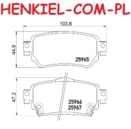 Klocki hamulcowe MIKODA 71545 - NISSAN LEAF (ZE0) X-TRAIL (T32_) QASHQAI II (J11, J11_) RENAULT  KADJAR (HA_, HL_) KOLEOS II (HC_) - OŚ TYLNA