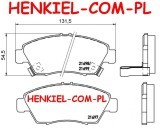 Tarcze hamulcowe wentylowane MIKODA 0822 + KLOCKI SAMKO 5SP558 - HONDA JAZZ II LOGO - OŚ PRZEDNIA