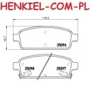 Klocki hamulcowe SAMKO 5SP1575- CHEVROLET CRUZE (J300,J305,J308) ORLANDO (J309) TRAX VOLT OPEL AMPERA ASTRA J CASCADA (W13) MOKKA ZAFIRA TOURER C - OŚ TYLNA