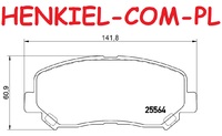 Klocki hamulcowe ATE 13.0460-5665.2 - MAZDA CX-5 (KE, GH) CX-5 (KF) - OŚ PRZEDNIA