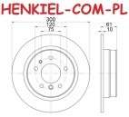 Tarcze hamulcowe pełne MIKODA 0420 + KLOCKI MIKODA 70446 - BMW 5 (E34) - OŚ TYLNA