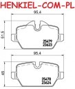 Klocki hamulcowe MIKODA 70438 - BMW 1 (E81, E87) 3 (E90, E92) MINI COUNTRYMAN (R60) MINI PACEMAN (R61) - OŚ TYLNA