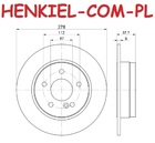 Tarcza hamulcowa pełna MIKODA 1475 - MERCEDES KLASA C (W204, S204, C204) - OŚ TYLNA