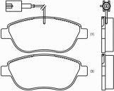 KLOCKI HAMULCOWE BREMBO P23087  FIAT BRAVO II MULTIPLA STILO LANCIA MUSA  -- PRZÓD