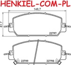 Klocki hamulcowe SAMKO 5SP2200 - HONDA CR-V V (RW_, RT_) - OŚ PRZEDNIA