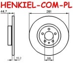 Tarcze hamulcowe pełne MIKODA 0337 + KLOCKI MIKODA 70345 - ALFA ROMEO 156 (932) - OŚ PRZEDNIA