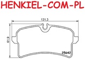 Klocki hamulcowe MIKODA 74209 - AUDI A4 B9 (8W2, 8WC) A4 B9 Avant (8W5, 8WD) A6 (4G2, 4GC, C7) A6 Avant (4G5, 4GD, C7) A7 Sportback (4GA, 4GF) A8 D4 (4H2, 4H8, 4HC, 4HL) - OŚ TYLNA