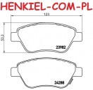 Tarcze hamulcowe wentylowane MIKODA 0354 GT malowane, nacinane, wiercone, kolor: czarny + KLOCKI QUARO QP7566C ceramiczne - OPEL ADAM CORSA D CORSA D Van - OŚ PRZEDNIA