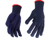 RĘKAWICE BAWEŁNIANO - POLIESTROWE, NAKRAPIANE, GRANATOWE, ''PSD'' YATO 74104