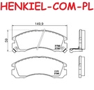 Klocki hamulcowe SAMKO 5SP578 - CITROEN C-CROSSER (VU_, VV_) C-CROSSER ENTERPRISE (VU_, VV_) MITSUBISHI LANCER VIII Sportback (CX_A) OUTLANDER I (CU_W) II (CW_W) III (GG_W, GF_W, ZJ, ZL) PEUGEOT 4007 (VU_, VV_) - OŚ PRZEDNIA