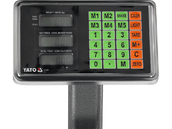 WAGA ELEKTRONICZNA PLATFORMOWA SKLEPOWA MAGAZYNOWA TOWAROWA LCD AKUMULATOR 150kg 50g YATO YT-73280