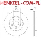 TARCZE HAMULCOWE MIKODA 0733 + KLOCKI CERAMICZNE QUARO QP4432C - FORD MONDEO III MK3 JAGUAR X-TYPE (X400) - OŚ PRZEDNIA