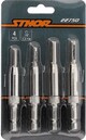 WIERTŁA DO DREWNA 2-4,5mm 4 SZT. Z SAMOCENTRUJĄCYMI KOŃCÓWKAMI ZESTAW STHOR 22750