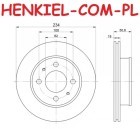 Tarcze hamulcowe wentylowane MIKODA 1151 + KLOCKI MIKODA 71151 - HYUNDAI ATOS (MX) - OŚ PRZEDNIA