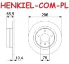 Tarcze hamulcowe pełne MIKODA 0438 + KLOCKI MIKODA 70438 - BMW 1 (E81, E87) 3 (E90, E92) - OŚ TYLNA