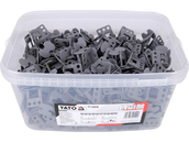 SYSTEM KLIPSÓW BRAMEK 500szt. DO POZIOMOWANIA PŁYTEK GLAZURY 1,5mm YATO YT-36938