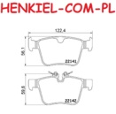 Klocki hamulcowe MIKODA 72439 - JAGUAR  E-PACE (X540)  F-PACE (X761)   XE (X760)  XF (X260)  XF SPORTBRAKE (X260)  LAND ROVER  RANGE ROVER EVOQUE (L538) RANGE ROVER EVOQUE Kabriolet (L538) DISCOVERY SPORT (L550) RANGE ROVER VELAR (L560)  VOLVO  XC60 II (246)  XC90 II (256)  S90 II (234)  V90 II Kombi (235, 236)  V60 II (225, 227) - OŚ TYLNA