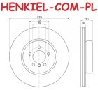 Tarcze hamulcowe wentylowane MIKODA 0478 + KLOCKI MIKODA 70476 - BMW 3 (F30, F31, F34, F35, F80) 4 (F32, F33, F36, F82, F83) - OŚ PRZEDNIA