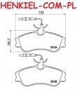 Klocki hamulcowe ATE 13.0460-2829.2 - CITROEN BERLINGO FIRST (M, MF,GJK,GFK) XSARA (N0, N1, N2) PEUGEOT 306 (7B, N3, N5) 306 Break (7E, N3, N5) 306 Hatchback (7A, 7C, N3, N5) 306 Kabriolet (7D, N3, N5) PARTNER (5, 5F) - OŚ PRZEDNIA