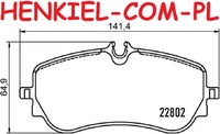 Klocki hamulcowe QUARO QP6923C  CERAMICZNE  - MAN TGE Bus TGE Furgon TGE Platforma/Podwozie (UZ_) VW AMAROK (2HA, 2HB, S1B, S6B, S7A, S7B) CRAFTER Bus (SYI, SYJ) CRAFTER Furgon (SY_, SX_) CRAFTER Platforma/Podwozie (SZ_) GRAND CALIFORNIA Camper (SCB, SCC) - OŚ TYLNA