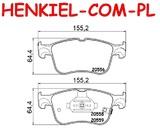 Klocki hamulcowe ATE SAMKO 5SP2310 - FORD FOCUS IV (HN) FOCUS IV Sedan (HM) FOCUS IV Turnier (HP) KUGA III (DFK) PUMA (J2K, CF7) - OŚ PRZEDNIA