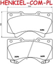 Klocki hamulcowe SAMKO 5SP1418 - LEXUS LX (_J2_) TOYOTA LAND CRUISER 200 (_J2_) SEQUOIA (_K6_) TUNDRA Pickup (_K5_, _K6_) - OŚ PRZEDNIA