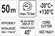 NIĆ DO USZCZELNIANIA GWINTÓW 50M YATO YT-29220