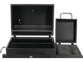 PRZENOŚNY GRILL WĘGLOWY DELUXE Z WĘDZARNIĄ RUSZT ROŻEN LUND 99925 