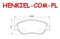 KLOCKI HAMULCOWE LUCAS TRW GDB1589 - FIAT PANDA 169 - OŚ PRZEDNIA