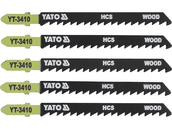 BRZESZCZOT DO WYRZYNARKI TYP T, 6 TPI, DO DREWNA / 5 SZT 100 MM YATO YT-3410