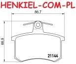 Tarcze hamulcowe pełne z piastą MIKODA 0255 + KLOCKI MIKODA 70255 - AUDI  A4 (8D2, B5) A4 Avant (8D5, B5) - OŚ TYLNA