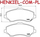 Klocki hamulcowe MIKODA 72531 - CHRYSLER GRAND VOYAGER V (RT) FIAT FREEMONT (345_) DODGE JOURNEY 08r- NITRO 06r- VW ROUTAN - OŚ PRZEDNIA