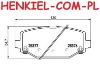 Tarcze hamulcowe pełne MIKODA 2529 + KLOCKI CERAMICZNE QUARO QP9697C - CHRYSLER GRAND VOYAGER V (RT) FIAT FREEMONT (345_) DODGE JOURNEY 08r- LANCIA VOYAGER MPV (404_) VW ROUTAN - OŚ TYLNA