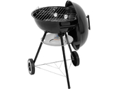 GRILL WĘGLOWY OKRĄGŁY Z POKRYWĄ CHROMOWANY RUSZT ROŻEN 41CM LUND 99918 