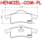 Tarcze hamulcowe pełne MIKODA 2525 GT malowane, nacinane, wiercone, kolor: czarny + KLOCKI BREMBO P37006 - JEEP GRAND CHEROKEE II (WJ, WG) - OŚ TYLNA