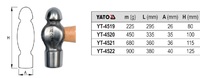 MŁOTEK BLACHARSKI 225g YATO YT-4519