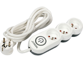 PRZEDŁUŻACZ LISTWA ZASILAJĄCA 3 GNIAZDA Z UZIEMIENIEM WYŁĄCZNIK 3M 1,5MM2 STHOR 72351 