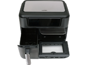 FRYTKOWNICA BEZTŁUSZCZOWA AIR FRYER DWUKOMOROWA PODWÓJNA DO SMAŻENIA PIECZENIA 2400W 3,5L+7,5L CZARNA LUND 67564