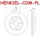 Tarcza hamulcowa wentylowana MIKODA 2254 - DAIHATSU CHARADE 11r- TOYOTA IQ (_J1_) YARIS (_P9_) YARIS (_P13_) PRIUS C (NHP10_) - OŚ PRZEDNIA - OŚ PRZEDNIA