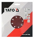 KRĄŻKI KRĄŻEK ŚCIERNY NA RZEP 3szt. 180mm P80 YATO YT-83462