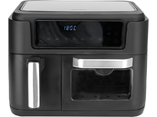 FRYTKOWNICA BEZTŁUSZCZOWA AIR FRYER DWUKOMOROWA PODWÓJNA DO SMAŻENIA PIECZENIA 2400W 3,5L+7,5L CZARNA LUND 67564