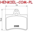 Klocki hamulcowe BREMBO P61073 - CITROEN C5 I (DC_,DE_) C5 II (RC_,RE_) - OŚ TYLNA