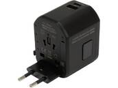 UNIWERSALNY ADAPTER PODRÓŻNY PRZEJŚCIÓWKA Z SZYBKĄ ŁADOWARKĄ USB WTYCZKA AUS USA UK CHINA EU PL 110-240V YATO YT-81300